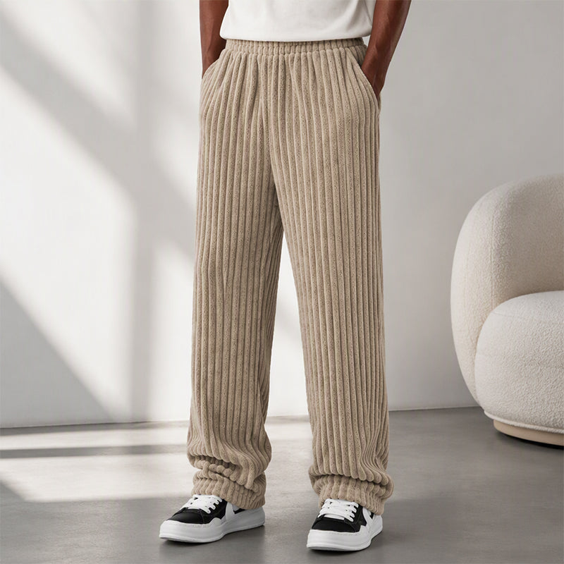 Men's Retro Striped Corduroy Pants