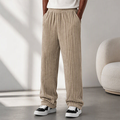 Men's Retro Striped Corduroy Pants