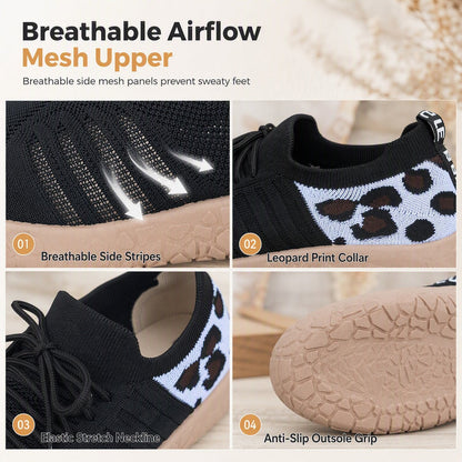 Women's Slip On Loafers Lightweight Breathable Summer Casual Flat Shoes Plus Size