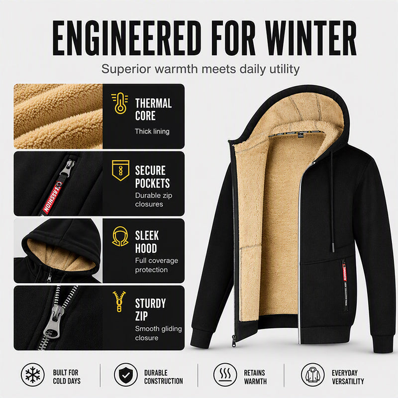Men's Winter Warm Hooded Jacket