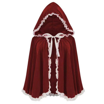 Dramatic Hooded Lace Cape