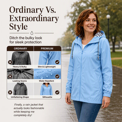 🌧️ Ready When the Weather Turns⚡️Women's Waterproof Hooded Outdoor Jacket