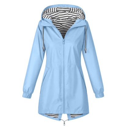 🌧️ Ready When the Weather Turns⚡️Women's Waterproof Hooded Outdoor Jacket