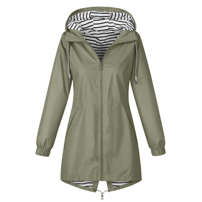 🌧️ Ready When the Weather Turns⚡️Women's Waterproof Hooded Outdoor Jacket