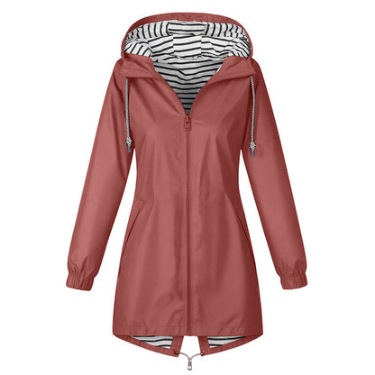 🌧️ Ready When the Weather Turns⚡️Women's Waterproof Hooded Outdoor Jacket