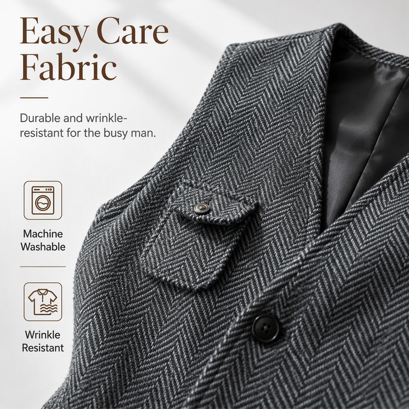 Men's Casual Vintage V-Neck Waistcoat
