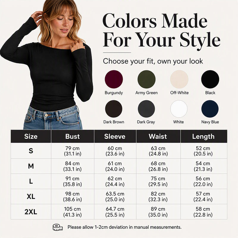 Women's Elegant Boat Neck Ribbed Knit Top