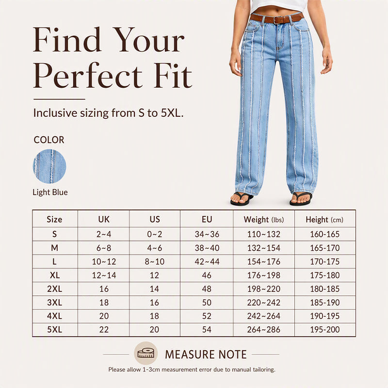 Women's Stretchy Wide-Leg Jeans with Raw Trim