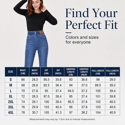 Women's High Elastic Waist Flare Jeans