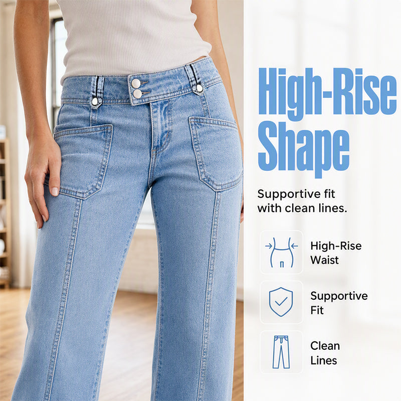 Flattering Wide-Leg Jeans