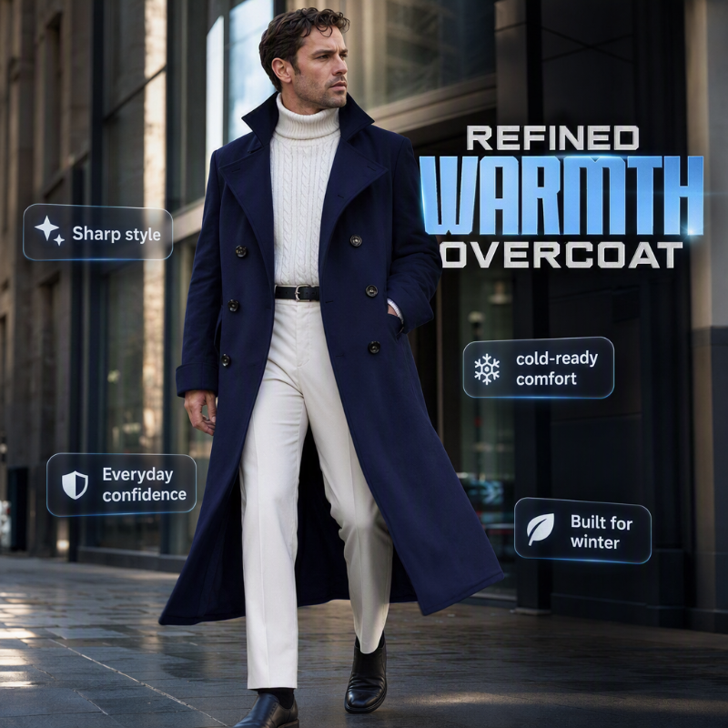 Men's Elegant Refined Warmth Overcoat
