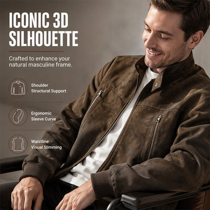 Men's Retro Stand Collar Bomber Jacket