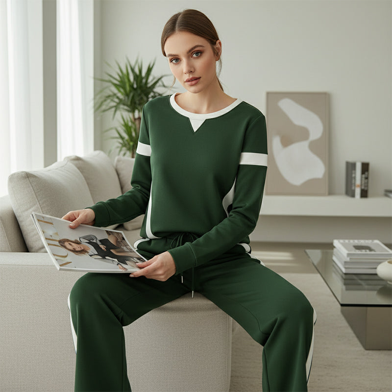 Women’s Casual Relaxed Fit Top & Pants 2-Piece Set
