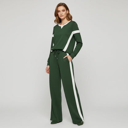 Women’s Casual Relaxed Fit Top & Pants 2-Piece Set