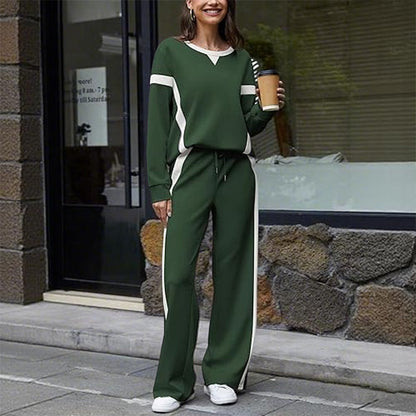 Women’s Casual Relaxed Fit Top & Pants 2-Piece Set