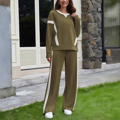 Women’s Casual Relaxed Fit Top & Pants 2-Piece Set
