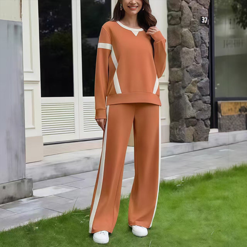 Women’s Casual Relaxed Fit Top & Pants 2-Piece Set