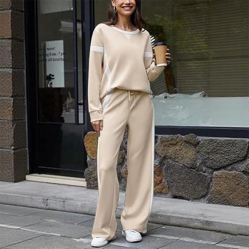 Women’s Casual Relaxed Fit Top & Pants 2-Piece Set