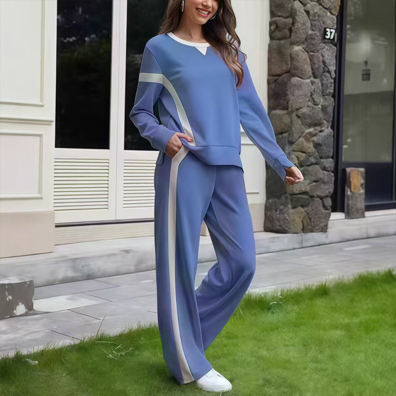 Women’s Casual Relaxed Fit Top & Pants 2-Piece Set