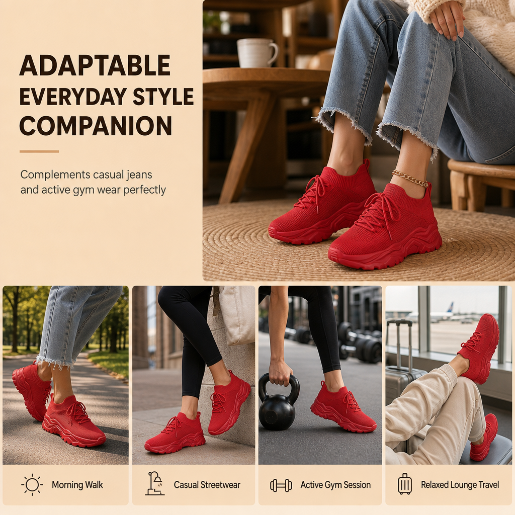 Women's Casual Breathable Slip-On Sneakers