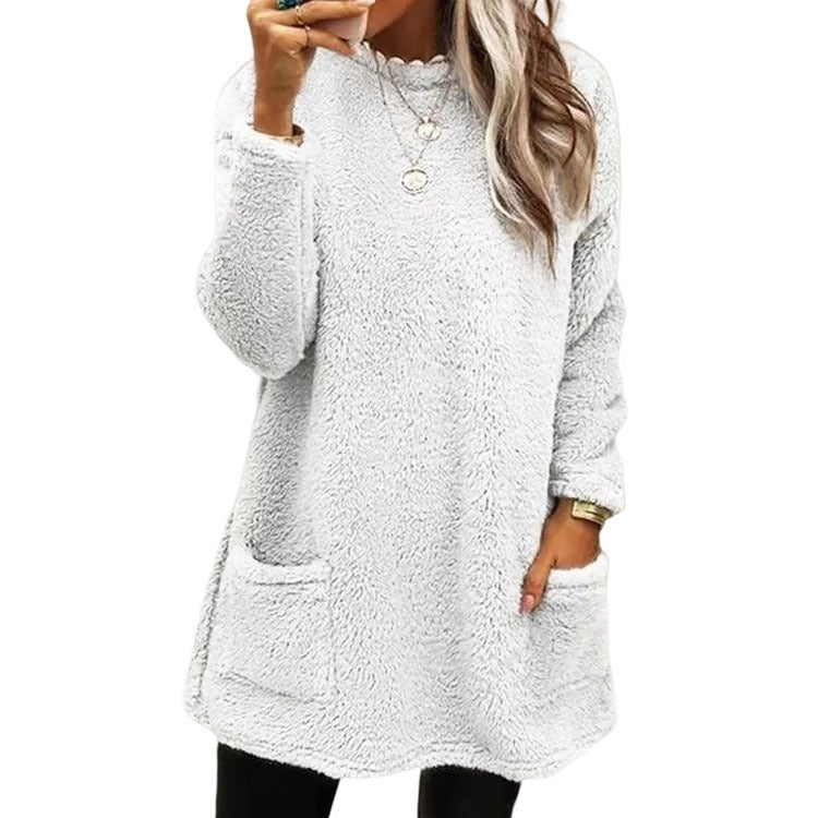 Women's Warm Crew Neck Long Sleeve Top