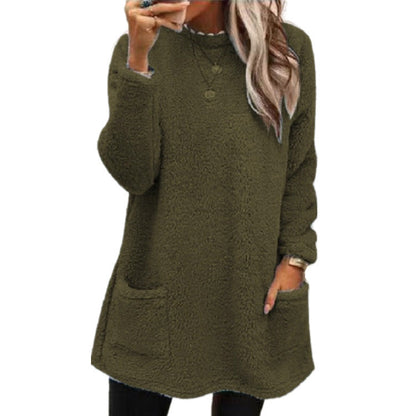 Women's Warm Crew Neck Long Sleeve Top