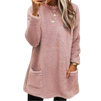 Women's Warm Crew Neck Long Sleeve Top