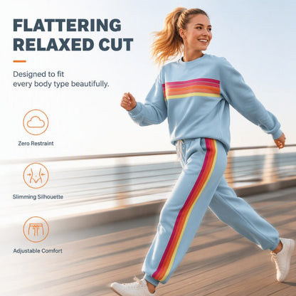 Women's Casual Sweatshirt & Sweatpants 2-Piece Set