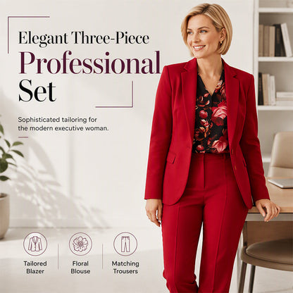 Women's Elegant 3-Piece Office Suit Set