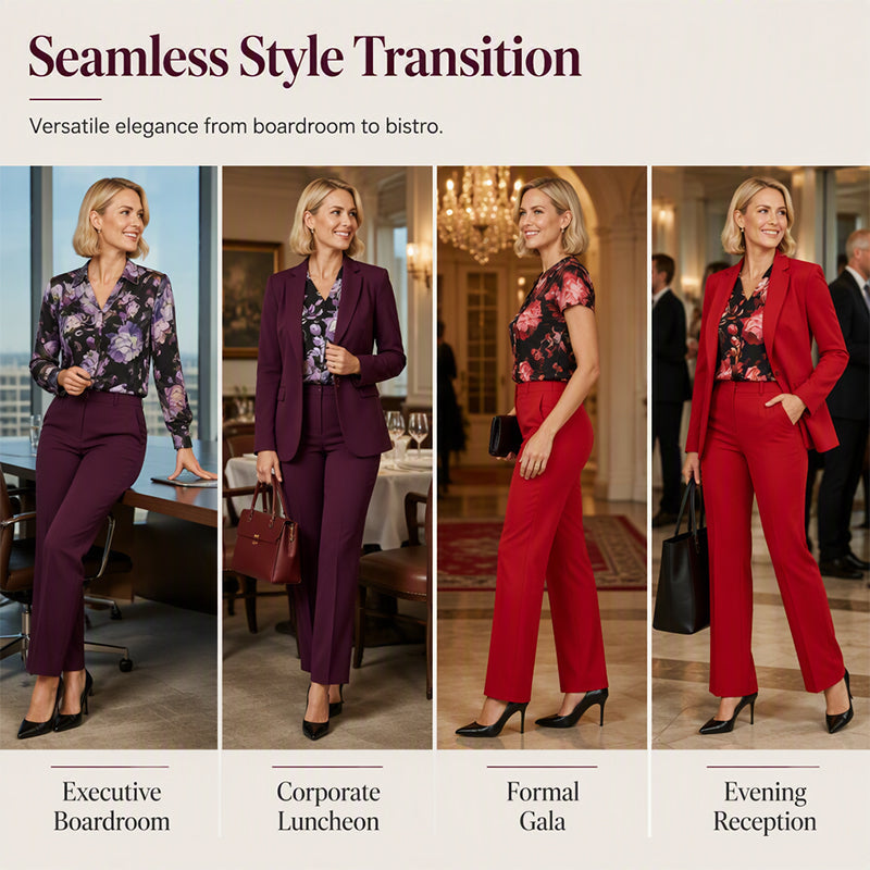 Women's Elegant 3-Piece Office Suit Set