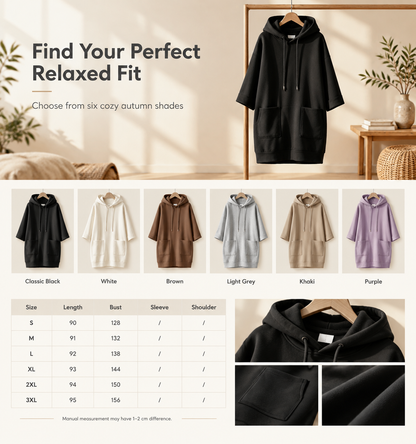 Women's Casual Solid Color Hooded Sweatshirt
