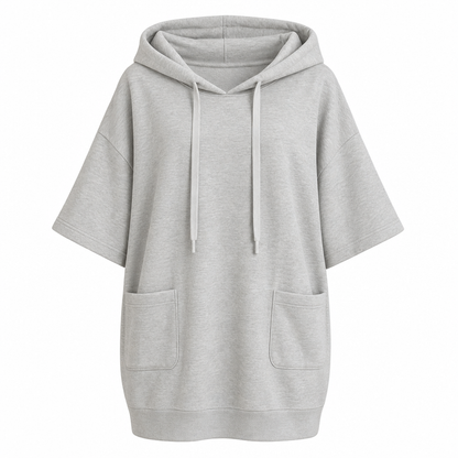 Women's Casual Solid Color Hooded Sweatshirt
