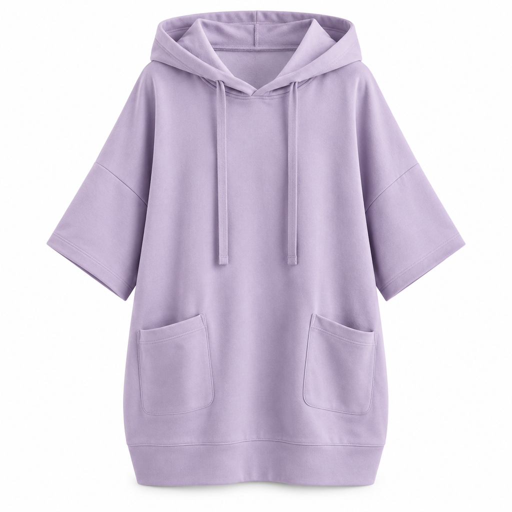 Women's Casual Solid Color Hooded Sweatshirt