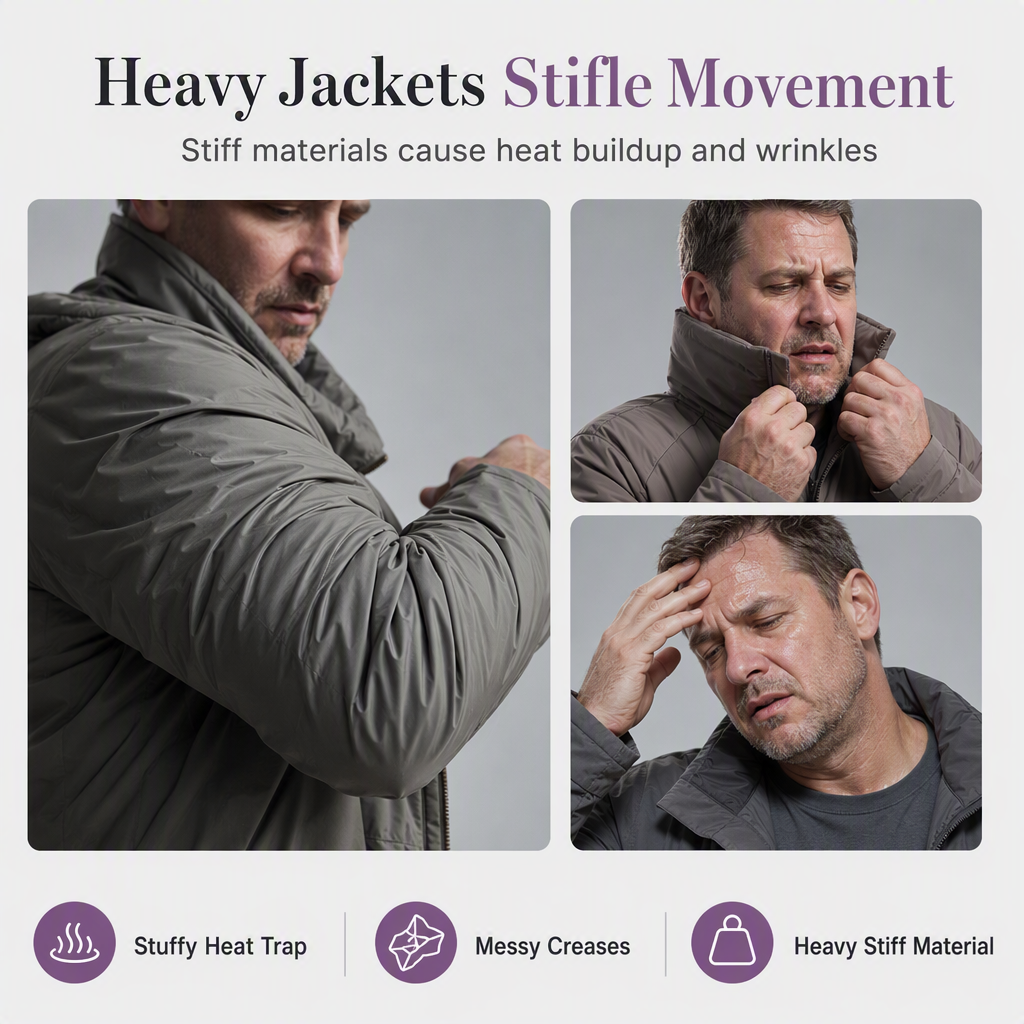 Men's Hooded Slim Fit Windbreaker Coat