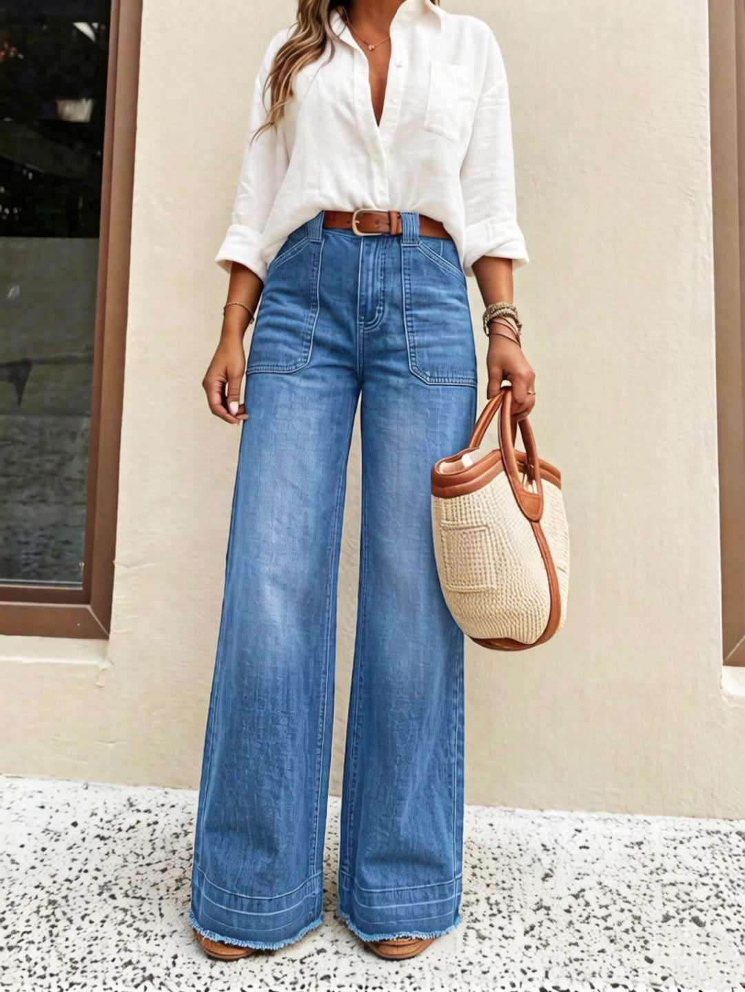Wowen's Stretch Straight Leg Jeans