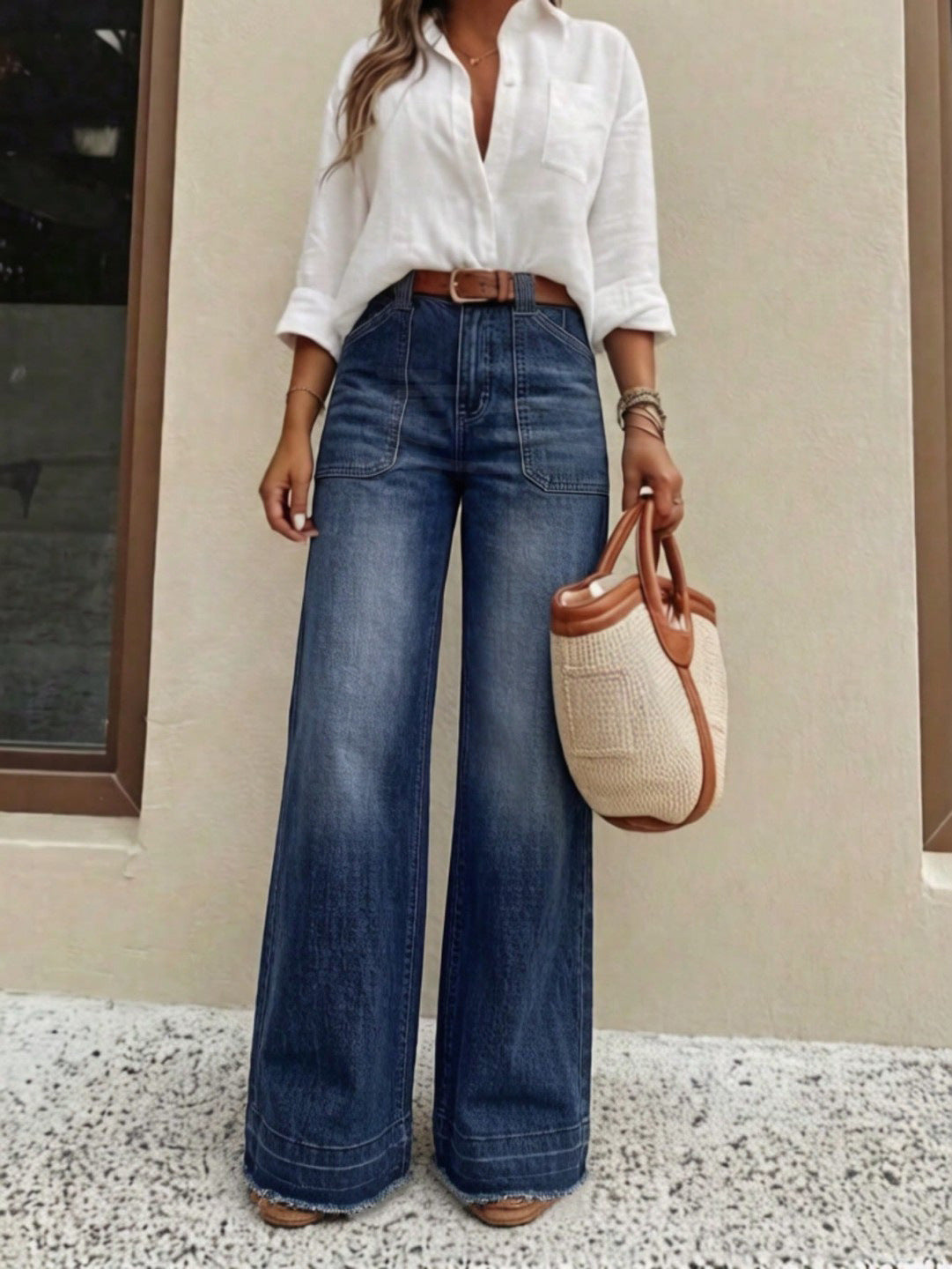 Wowen's Stretch Straight Leg Jeans
