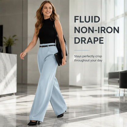 Women's Elegant High-Waisted Suit Pants