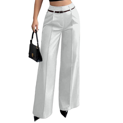 Women's Elegant High-Waisted Suit Pants