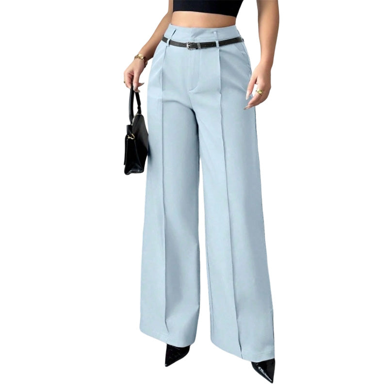 Women's Elegant High-Waisted Suit Pants