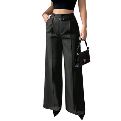 Women's Elegant High-Waisted Suit Pants