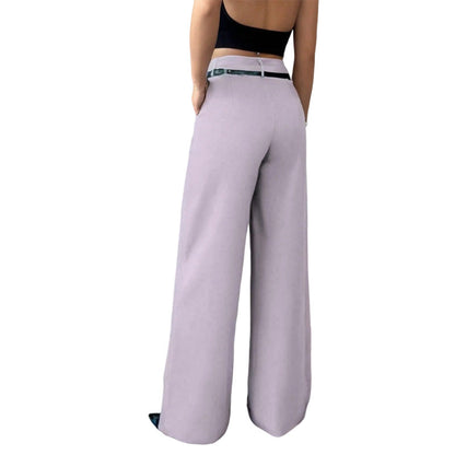 Women's Elegant High-Waisted Suit Pants
