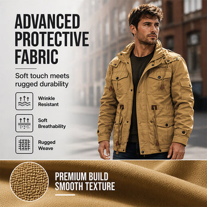 Men's Winter Thermal Detachable Hooded Jacket