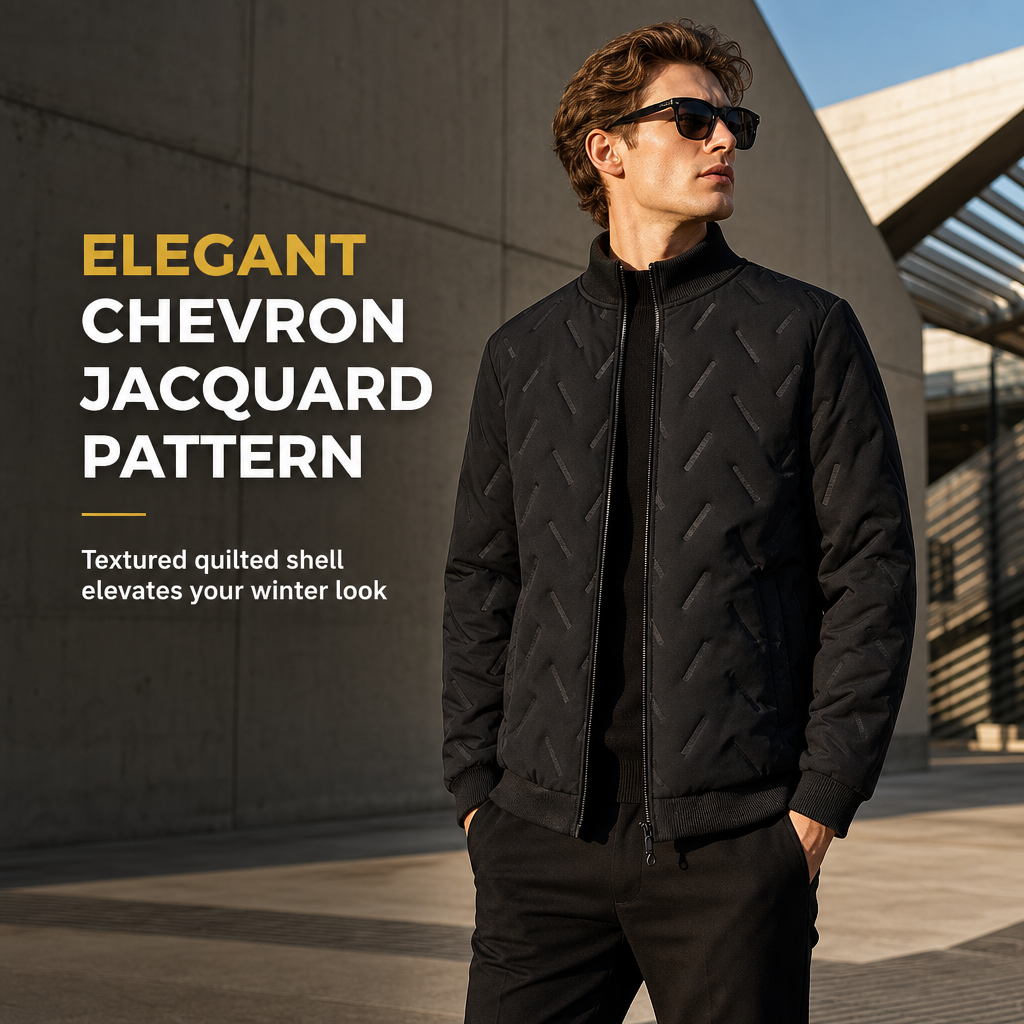 Men's Winter Fleece-Lined Padded Coat