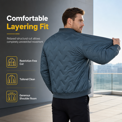 Men's Winter Fleece-Lined Padded Coat