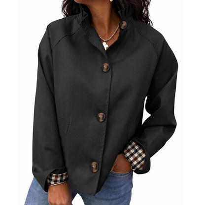 Women's Stylish Polished Cropped Trench