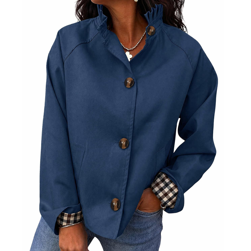 Women's Stylish Polished Cropped Trench