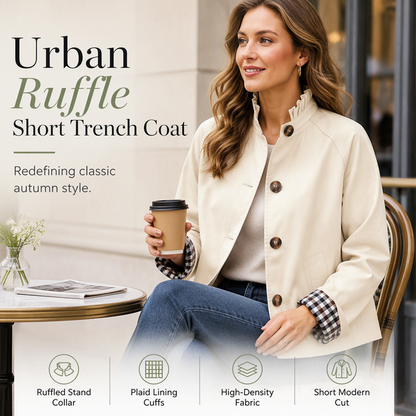 Women's Stylish Polished Cropped Trench