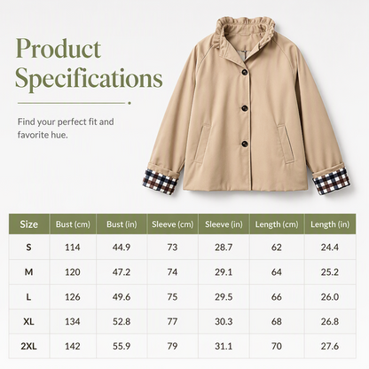 Women's Stylish Polished Cropped Trench