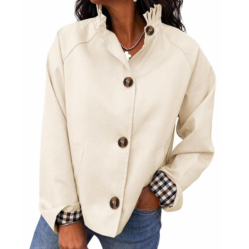 Women's Stylish Polished Cropped Trench