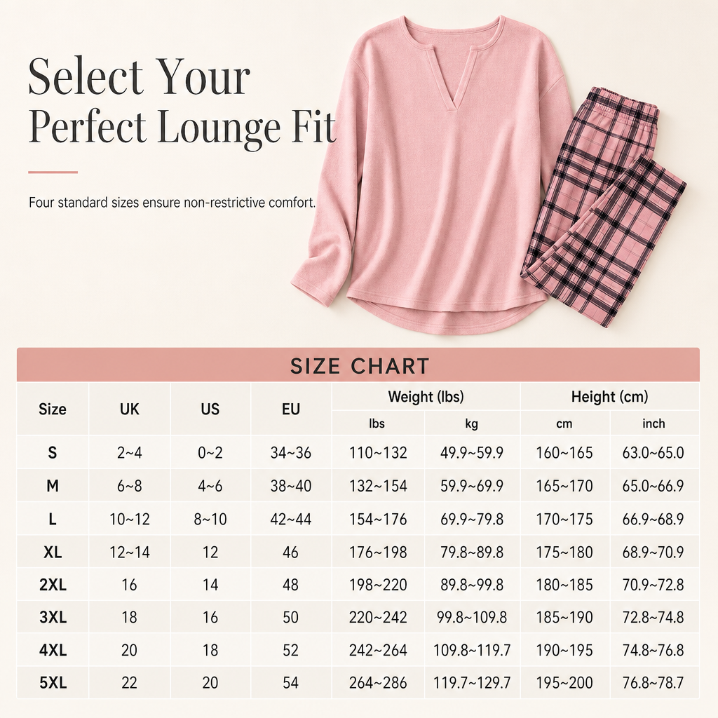 Women's Knit Top and Plaid Leggings Set